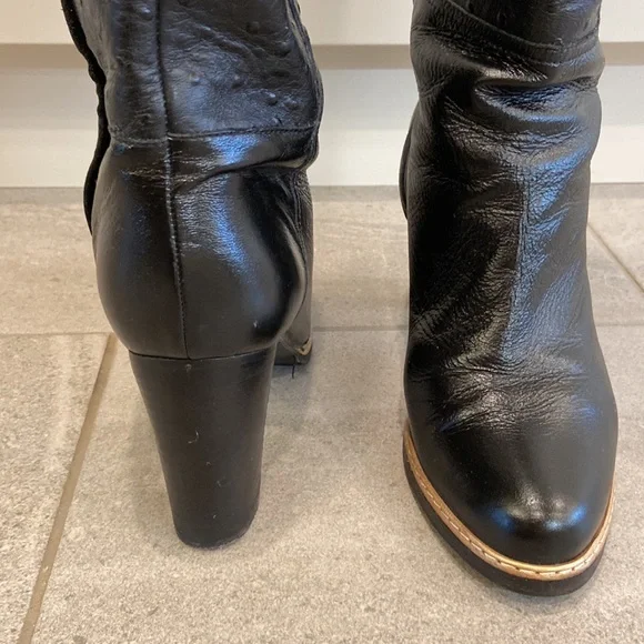 ESCADA Leather Knee-high Boots, Sz 39 - Picture 8 of 16